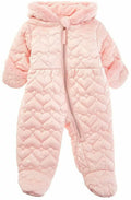 S Rothschild & Co Baby Girls Hooded Quilted-Heart Footed Pram, Size 6/9 Months by Vanessa Jane