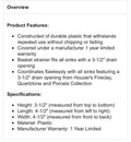 Houzer 190-95 Preferra 3-1/2 Garbage Disposal Flange Granite Black by Vanessa Jane