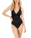 La Blanca Island Goddess Tummy-Control Strappy One-Piece Swimsuit by Vanessa Jane