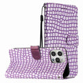 Crocodile Pattern Leather Flip Stand Wallet Case for iPhone 17 Pro Max Air 16 15 by Merch Section