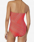 Vince Camuto Womens Red Bandeau One Piece Swimsuit by Vanessa Jane