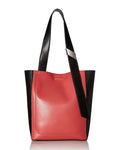 Calvin Klein Black Pink Two Tone Leather Karsyn Tote Bag by Vanessa Jane