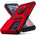 Shockproof Case with Tempered Glass for Motorola Moto G Play 2024 Multicolor by Merch Section