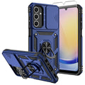 Shockproof Case with Screen Protector & Camera Cover for Samsung Galaxy A25 5G Blue by Merch Section