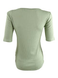 Lauren Ralph Lauren Elbow-Sleeve Henley Top by Vanessa Jane