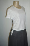 Calvin Klein Jeans Cotton Ruched Side-Tie T-Shirt, Size XL by Vanessa Jane