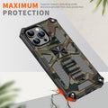 Camouflage Pattern Kickstand Shockproof Case for iPhone 17 Pro Max Air 16 15 14 13 12 by Merch Section