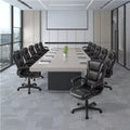 Advantage Extended Mid-back Black Leather Executive Office Chairs (KB-9602B) by Vanessa Jane
