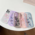 Butterfly Clear Shockproof Wavy Case for iPhone 16 Pro Max 16e 16 15 14 13 12 11 X by Merch Section