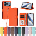 Magnetic Flip Leather Wallet Case for iPhone 17 Pro Max 17 Pro 17 Air 17e 16 Pro Max Black by Merch Section