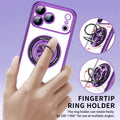 Plating Magnetic Ring Stand TPU Clear Case for iPhone 17 Pro Max 16 15 14 13 12 11 by Merch Section