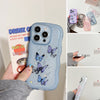 Butterfly Clear Shockproof Wavy Case for iPhone 16 Pro Max 16e 16 15 14 13 12 11 X