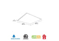 Metalux 2 Ft. X 2 Ft. White Integrated Led Flat Panel Troffer Light Fixture 4200 by Vanessa Jane