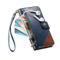 Leather Flip Stand Zipper Wallet Case for iPhone 17 Pro Max Air 16 15 14 13 12 by Merch Section