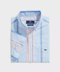 Vineyard Vines Mens Stretch Cotton Short-Sleeve Awning Stripe Shirt, Size Large by Vanessa Jane