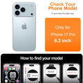 Liquid Silicone Shockproof Case for iPhone 17 Pro 6.3-Inch Black by Merch Section