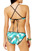 Hula Honey Torrid Tropics Palm Print Push Up Bikini Top, Size X-Small by Vanessa Jane