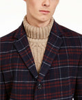 Tommy Hilfiger Modern-Fit Stretch Flex Plaid Addison Overcoat, Size 40L by Vanessa Jane