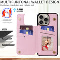 Floral Wallet Back Flip Stand Phone Case for iPhone 17 Pro Max Air 16 15 14 13 12 by Merch Section