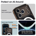 MagSafe ShockProof Built-in Lens Cover Case for iPhone 17 Pro Max Black by Merch Section