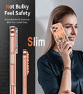Slim Case for iPhone 17 Pro Max 6.9-Inch with Floral Design Clear by Merch Section