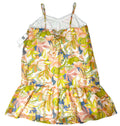 Aqua Floral Print Dress, Size Large by Vanessa Jane