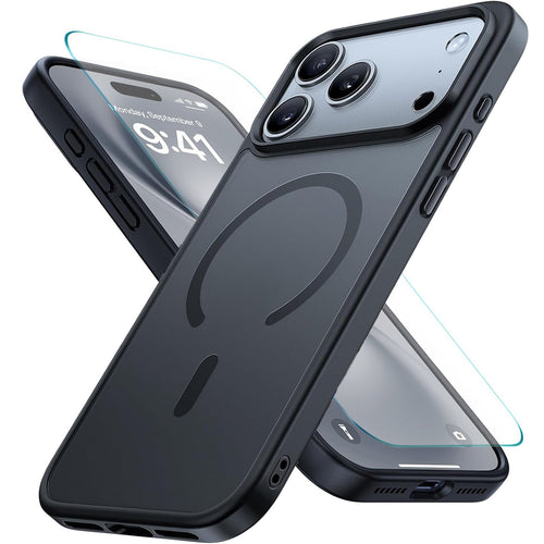 Shockproof Rugged Case With Screen Glass for iPhone 17 Pro Max 17 Pro 17 Air 16 Pro Max 16 Pro 16 Plus 16 by Merch Section