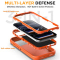 Rugged Shockproof Heavy Duty Hard Cover Case for iPhone 17 Pro 17 Pro Max Orange by Merch Section