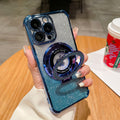 Ring Stand Gradient Glitter Shockproof Phone Case for iPhone 17 Pro Max Air 16 15 14 13 12 by Merch Section