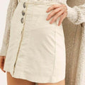 Free People Every Minute Every Hour Miniskirt, Cream, Size 2 by Vanessa Jane