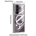 Clear Magnetic Case with Camera Lens Guard for Samsung Galaxy Z Fold 8/8 Ultra/7 by Merch Section