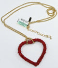 Inc Gold-Tone Beaded Heart Pendant Necklace by Vanessa Jane
