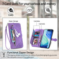 Leather Flip Wallet Case with Strap for iPhone 17 Pro Max Air 16 15 14 13 12 11 by Merch Section