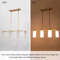 Lnc Modern Matte Brass Chandelier Linear Classic Deep Gold 6-Light by Vanessa Jane