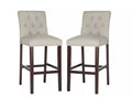Safavieh 31.5 -Inch Norah Light Grey Barstool (Set of 2) ? Light Grey 19 x 20 by Vanessa Jane