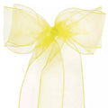 LinenTablecloth Organza Sash (10-Piece) Gold by Vanessa Jane