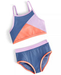 ID IDEOLOGY Big Girls Tankini And Bikini Set Colorblocked, Size Medium by Vanessa Jane
