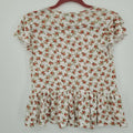 Gypsies and Moondust Juniors Printed Peplum, Size Small by Vanessa Jane