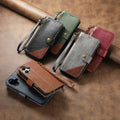 Leather Flip Stand Zipper Wallet Case for iPhone 17 Pro Max Air 16 15 14 13 12 by Merch Section