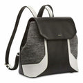 DKNY Jade Flap Black Leather Backpack by Vanessa Jane