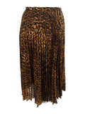 Ralph Lauren Animal Print Pleated Midi Skirt by Vanessa Jane