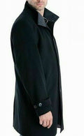 London Fog Men Top Coat Contrast Collar Button Front 48R by Vanessa Jane