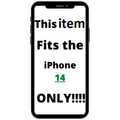 Heavy Duty Shockproof Case with Holster Transparent Clear for iPhone 14 by Merch Section