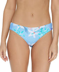 Raisins Juniors Fiesta Floral Shirred Back Swim Bottoms, Size Medium by Vanessa Jane