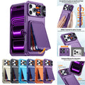 Card Holder Stand Heavy Duty Case with Lens Cover for iPhone 17 Pro Max 16 Pro 15 Pro by Merch Section