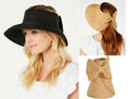 International Concepts Packable Roll-up Sun Visor Hat with Bow by Vanessa Jane