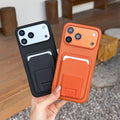 Card Slots Contractile Stand Phone Case for iPhone 17 Pro Max Air 16 15 14 13 by Merch Section