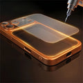 Plating Matte Hard Case With Camera Lens Protector for iPhone 17 16 15 14 13 Pro Max Air by Merch Section