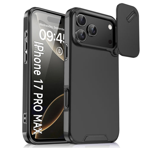 Shockproof Case With Slide Camera Cover for iPhone 17 Pro Max 16 15 14 13 12 11 by Merch Section