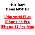Heavy Duty Shockproof Case with Holster Transparent Clear for iPhone 14 by Merch Section